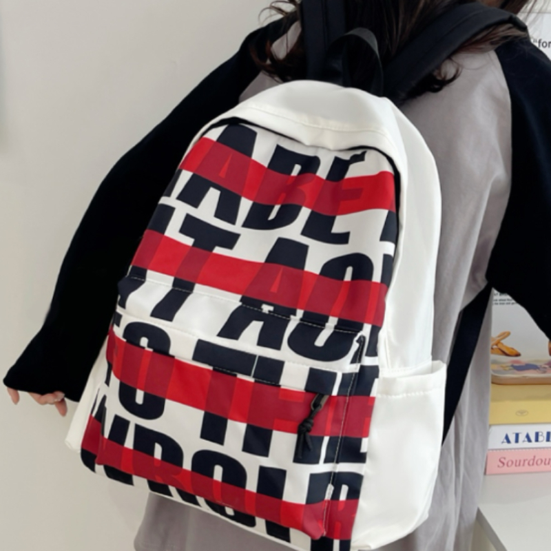 Рюкзак унисекс MARKANGARO MK-DWBA1592 белый/розовый/фиолетовый/черный, Backpack EU