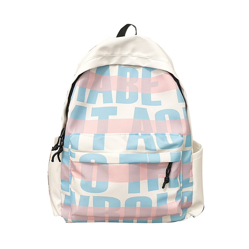 Рюкзак унисекс MARKANGARO MK-DWBA1592 белый/розовый/фиолетовый/черный, Backpack EU