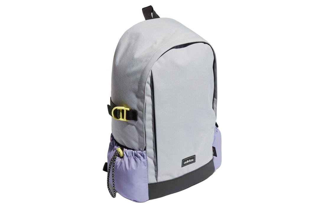 Рюкзак унисекс Adidas Neo HT6774 светло-серебристый, фиолетовый, лимонный