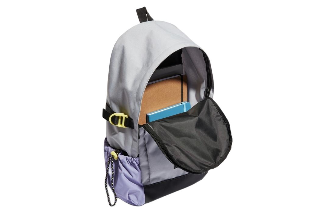 Рюкзак унисекс Adidas Neo HT6774 светло-серебристый, фиолетовый, лимонный