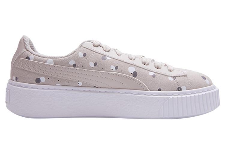 Кеды женские PUMA Suede Platform Dots Jr серебристые, 37 EU
