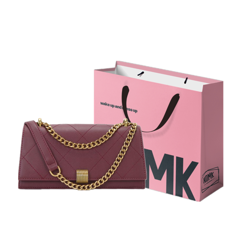 Сумка женская NOMK Baguette Bag DLD11 бордовая