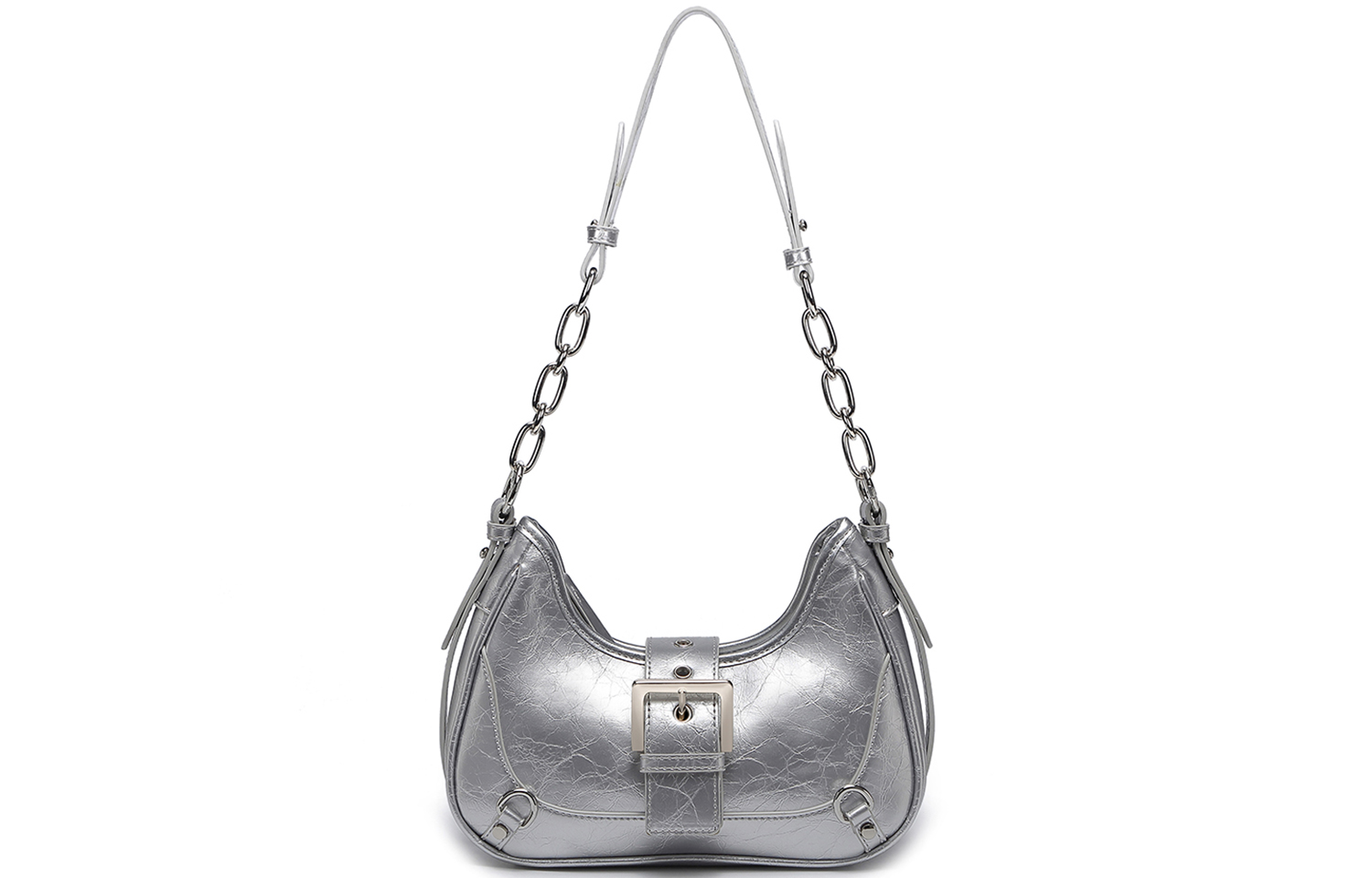 Сумка женская UNITE STAR US23116 серебристо-черная