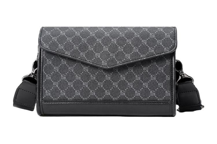 Сумка мужская ALNI BITTON AL-BA1120, черная с рисунком