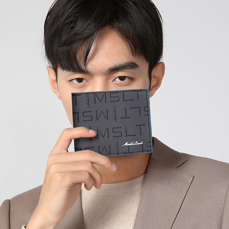 Кошелек мужской MashaLanti M024107D2142T серо-голубой