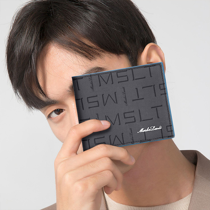 Кошелек мужской MashaLanti M024107D2142T серо-голубой