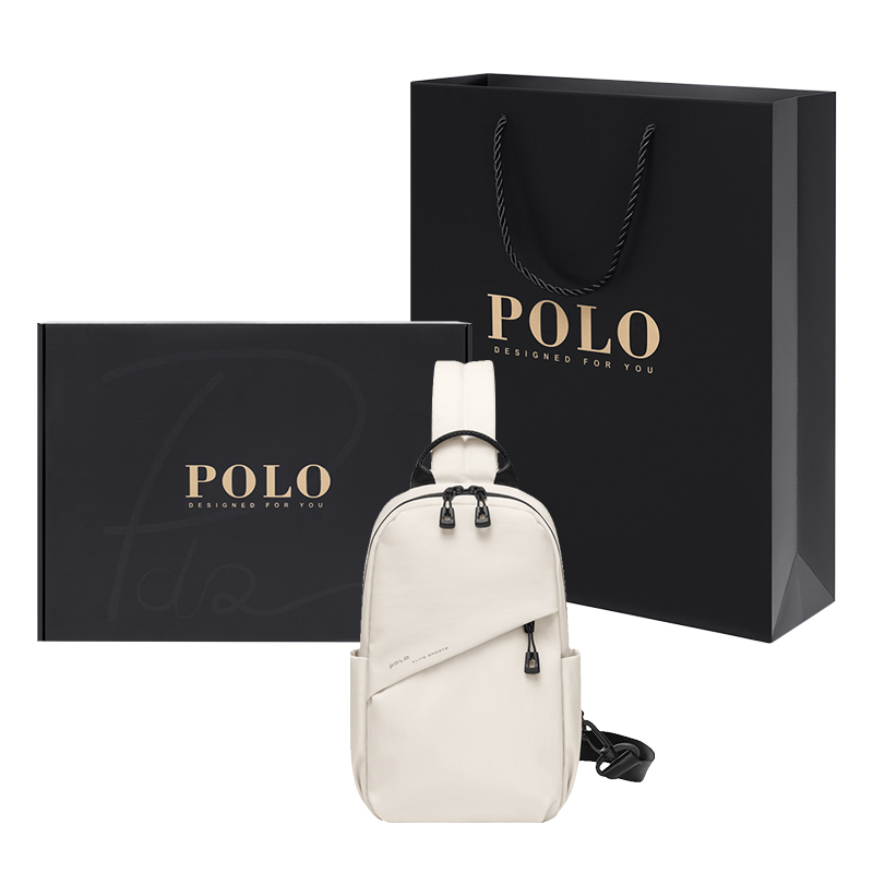 Сумка мужская POLO PAD32066 экрю/чёрная