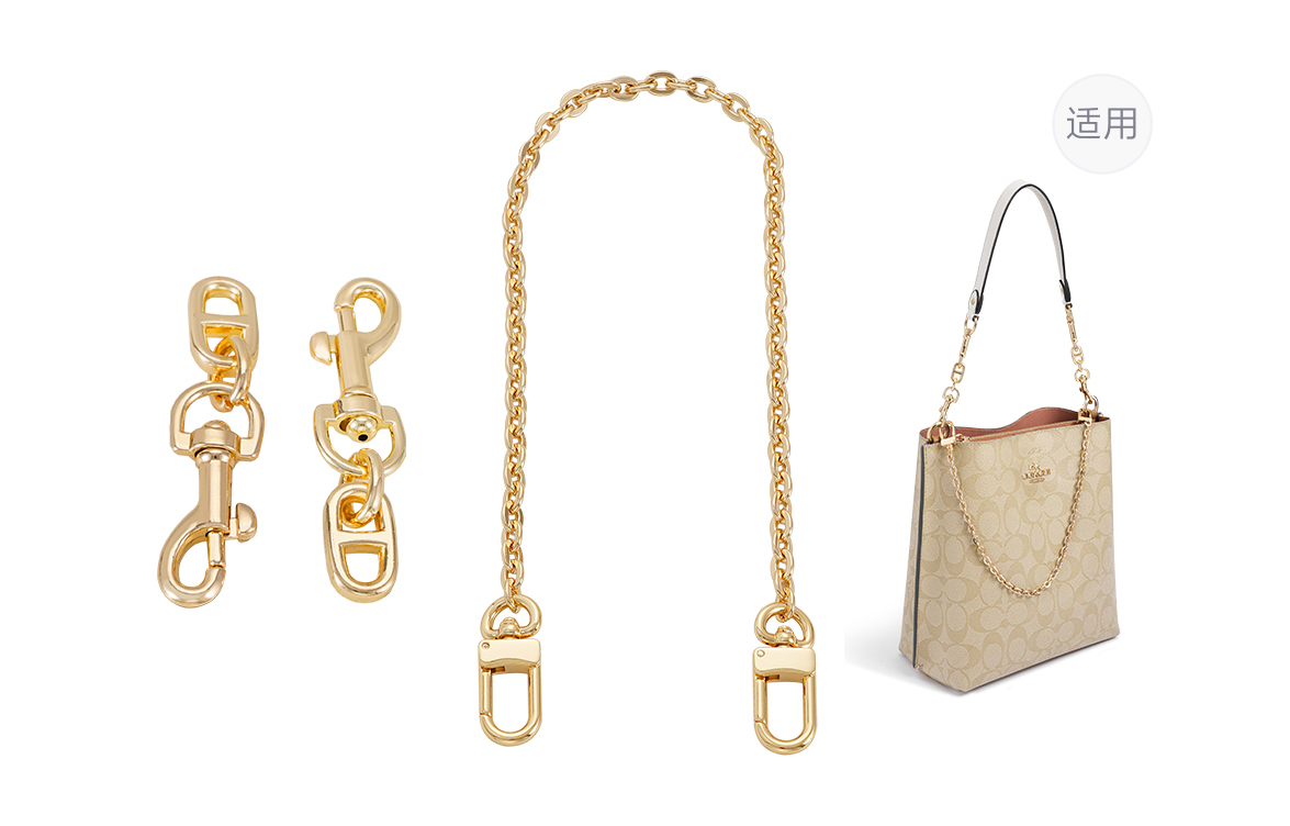 Ремень для сумки унисекс Lan Bao Fan DW-ZGA430 золотистый