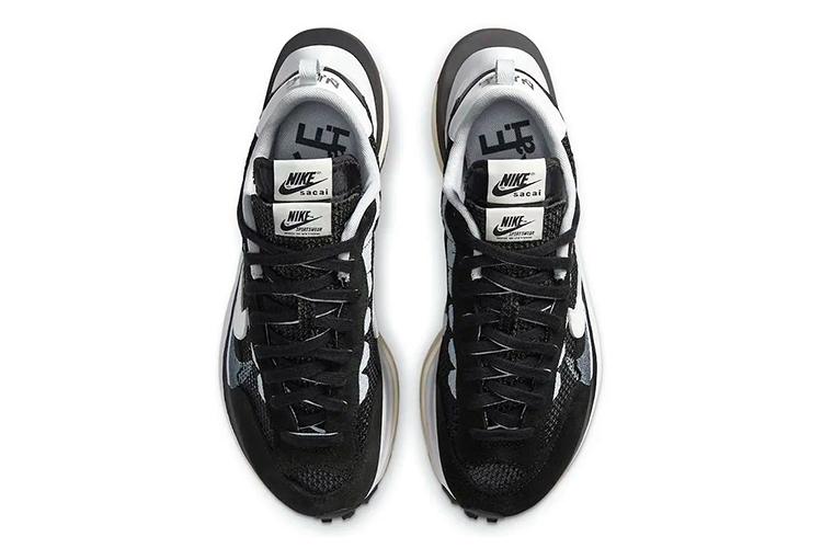 Кроссовки унисекс Nike Sacai X VaporWaffle черные, 41 EU
