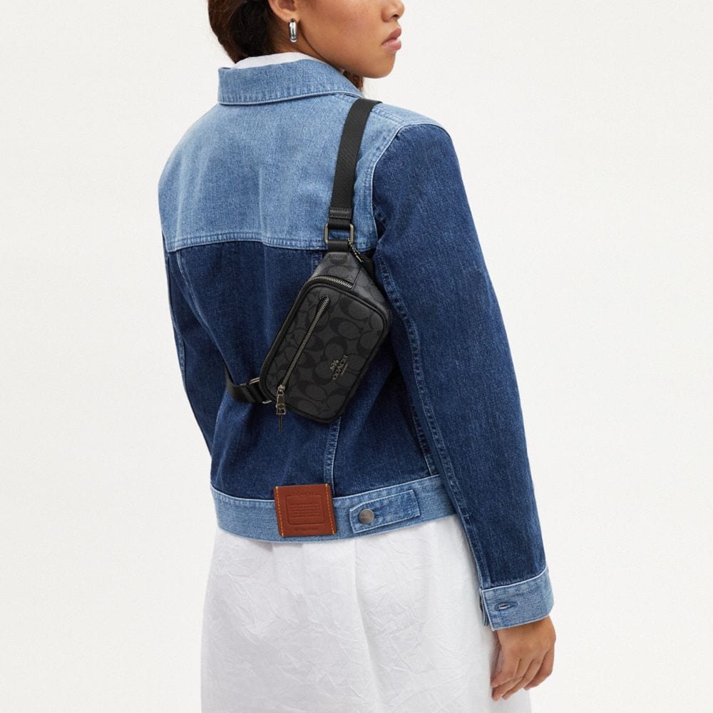 Сумка мужская COACH Trumpets черная