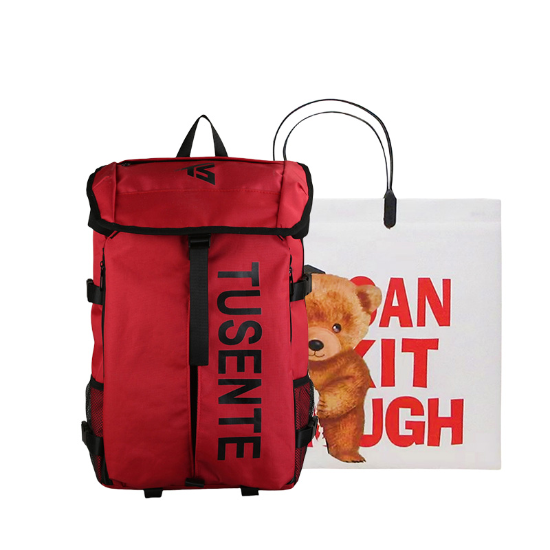 Рюкзак унисекс Worm's Home Oxford красный, серый, черный