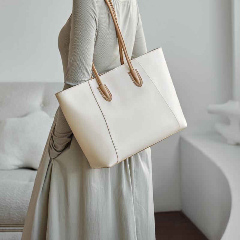 Сумка женская Narandu 612320445 коричневая, экрю и абрикосовая