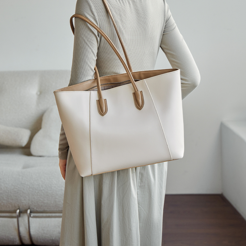 Сумка женская Narandu 612320445 коричневая, экрю и абрикосовая