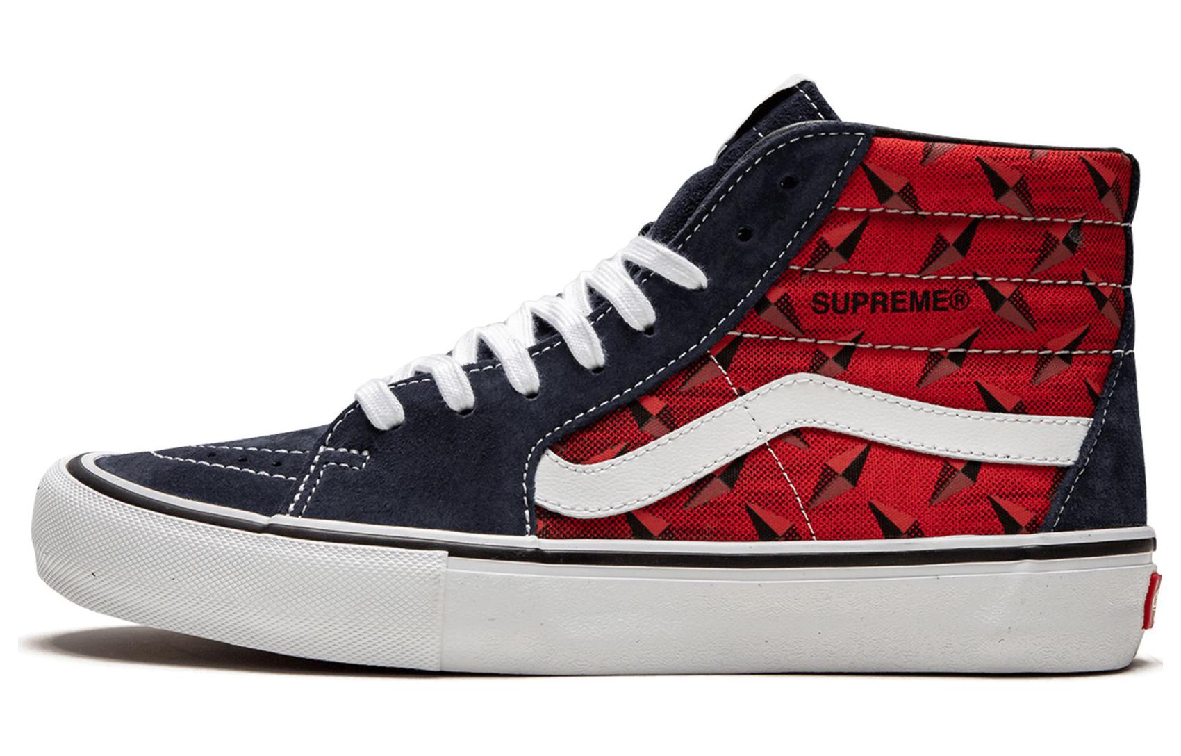 Кеды унисекс Vans Sk8-Hi Pro Diamond Plate navy red, 41 EU