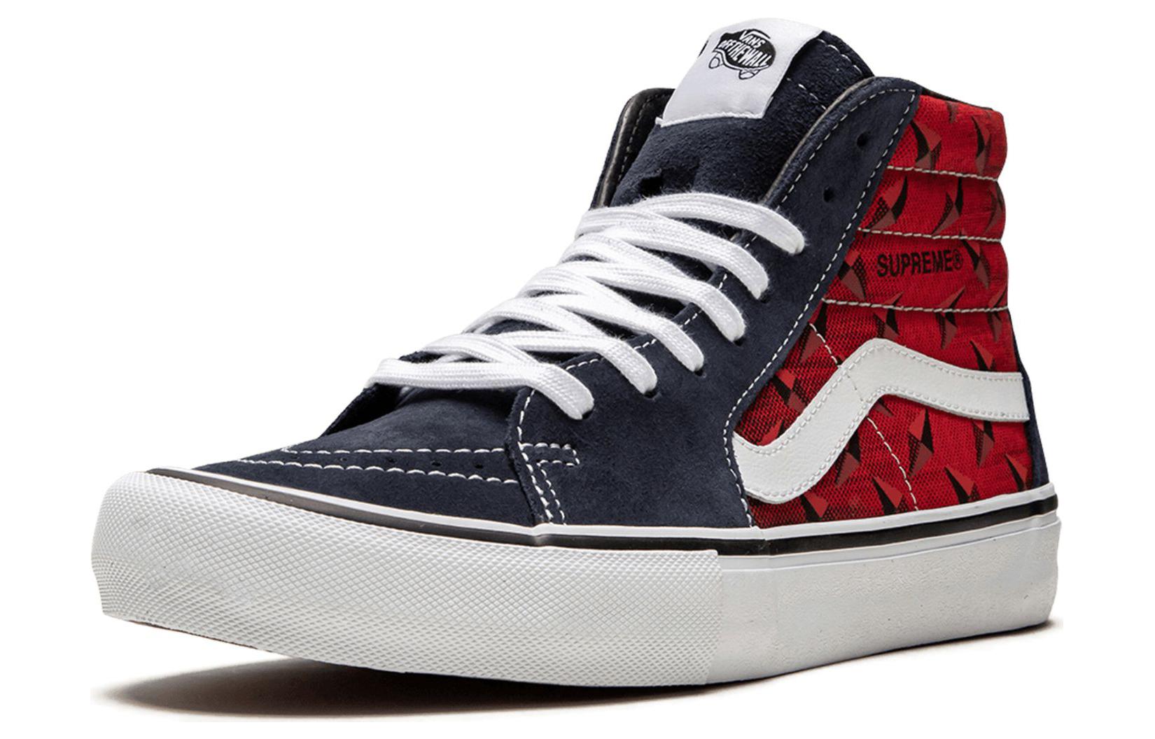 Кеды унисекс Vans Sk8-Hi Pro Diamond Plate navy red, 41 EU