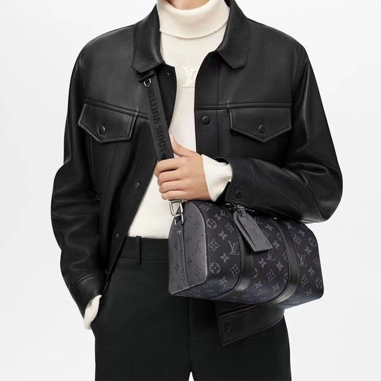 Сумка мужская LOUIS VUITTON M45936 серо-черная