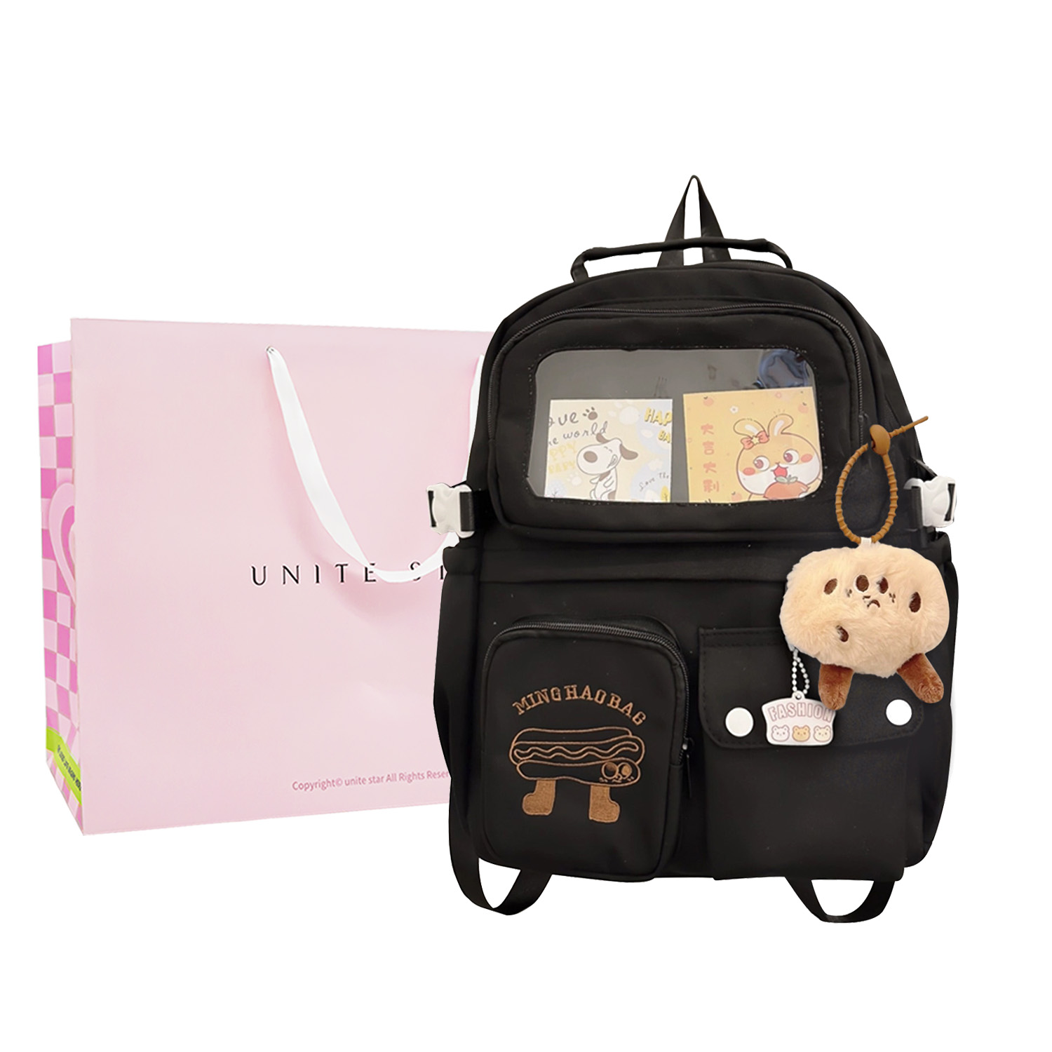 Сумка-слинг женская UNITE STAR US235577 черная