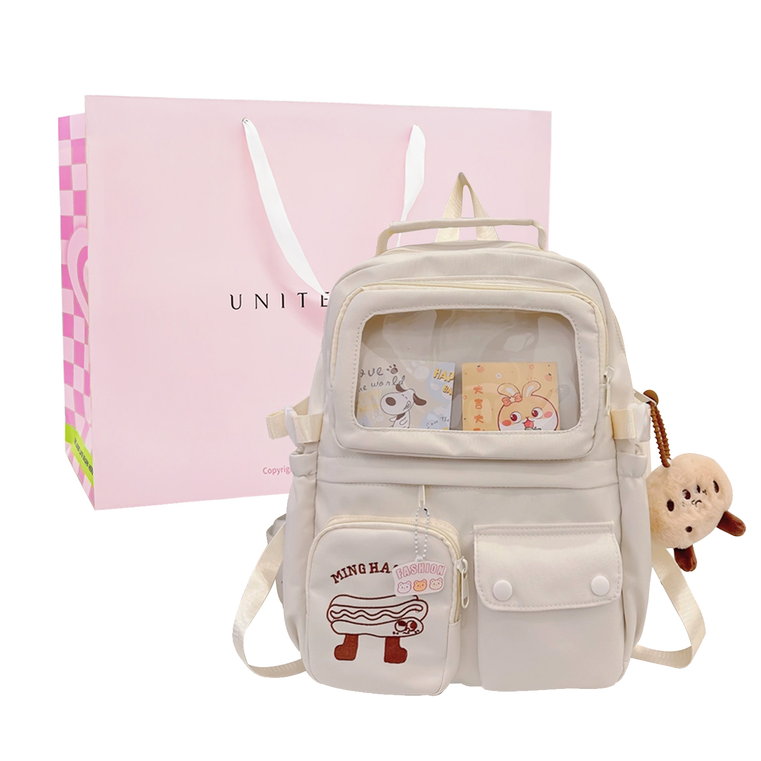 Сумка-слинг женская UNITE STAR US235577 белая