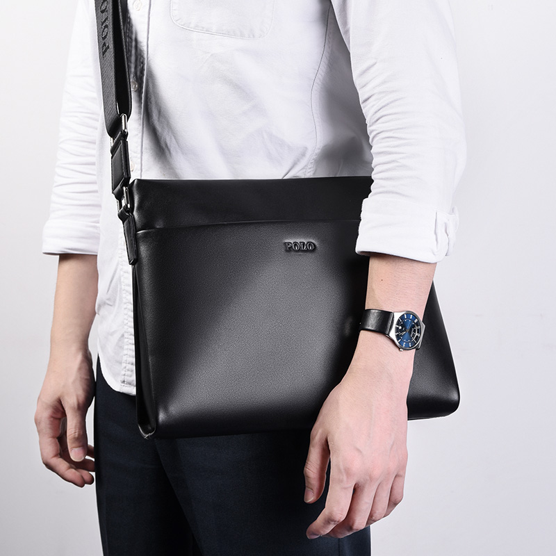 Сумка мужская POLO 042051 черная крупная