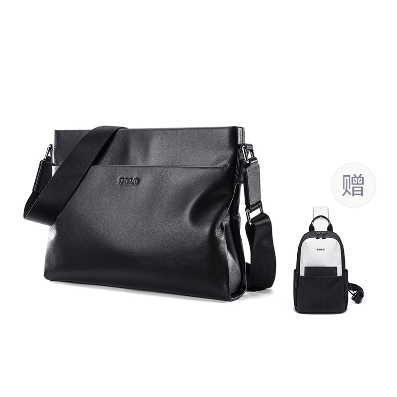 Сумка мужская POLO 042051 черная крупная