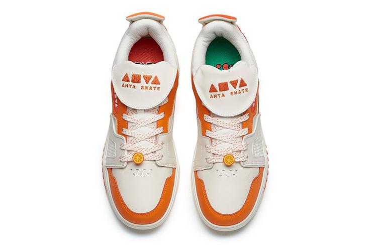 Кроссовки мужские ANTA AOYU бело-оранжевые