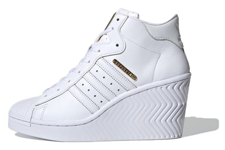 Полуботинки женские Adidas Superstar Ellure белый золотистый металлик, 36 2/3 EU