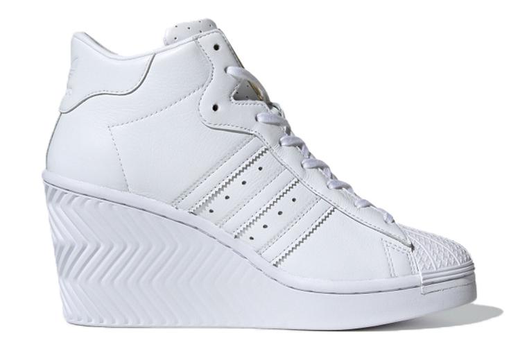 Полуботинки женские Adidas Superstar Ellure белый золотистый металлик, 36 2/3 EU