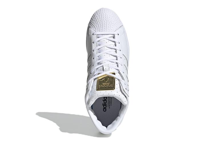 Полуботинки женские Adidas Superstar Ellure белый золотистый металлик, 36 2/3 EU