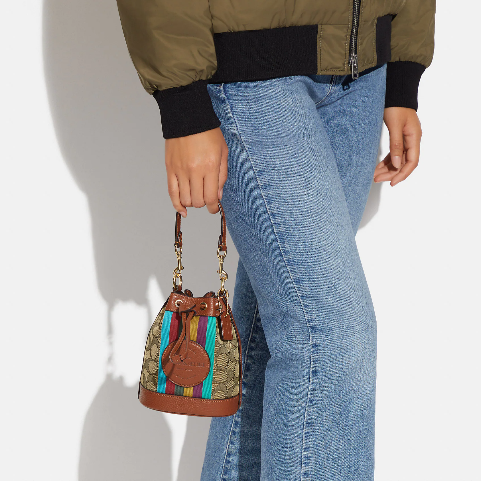 Сумка женская COACH Dempsey Mini хаки