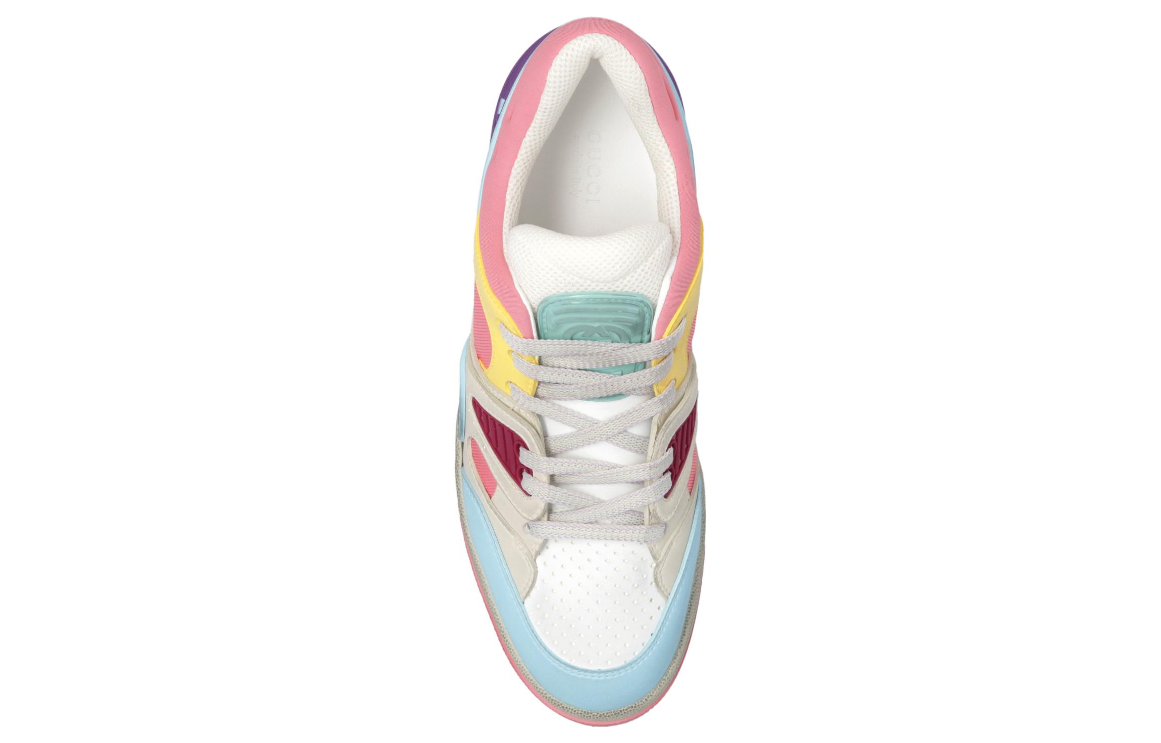 Кеды женские GUCCI Basket light blue demetra pink, 37.5 EU