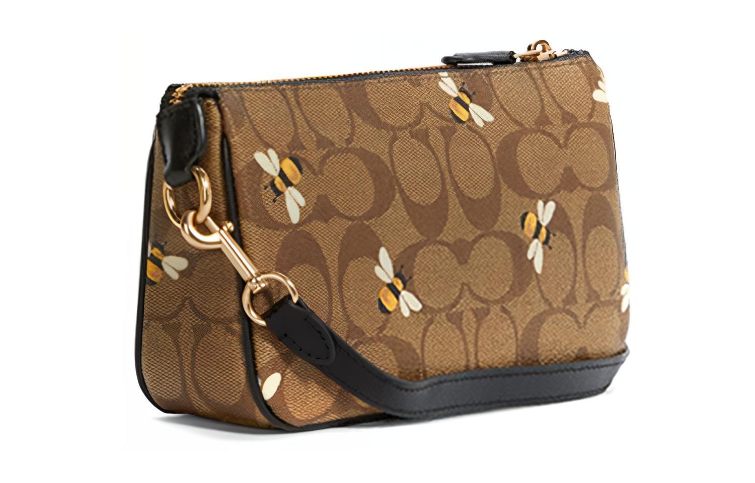 Сумка женская COACH Nolita Canvas Pochette хаки