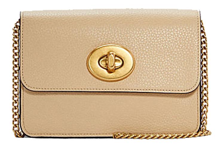 Сумка женская COACH Bowery бежевая и желтая