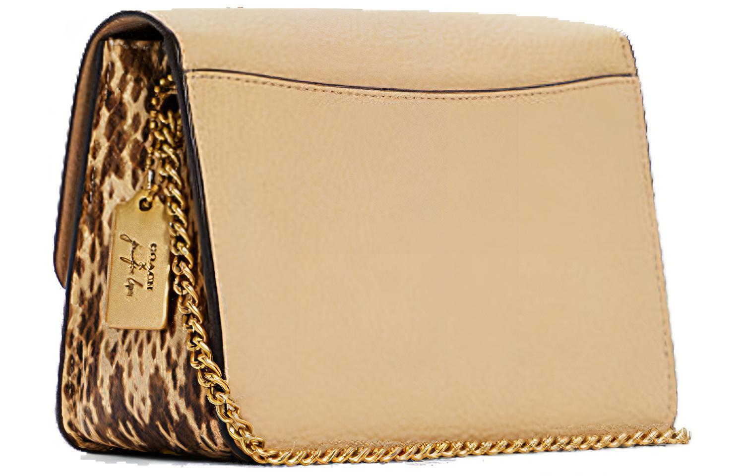 Сумка женская COACH Bowery бежевая и желтая