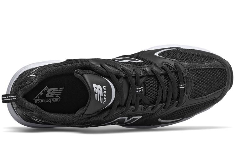 Кроссовки унисекс New Balance 530v2 черно-белые, 38 EU