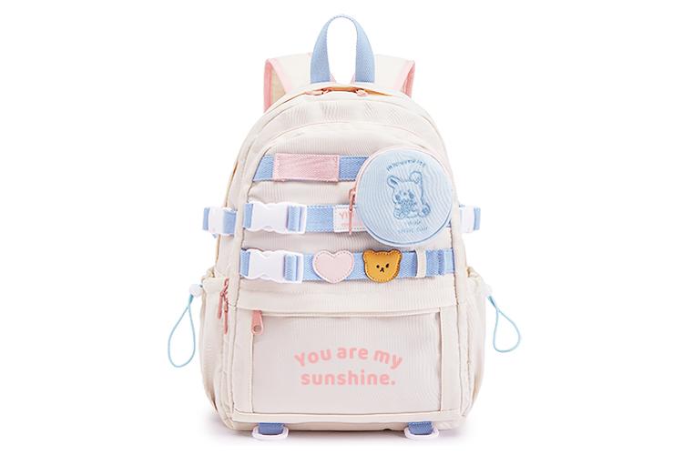 Рюкзак женский Sound For Life YM0423-01 сине-бело-розовый и жёлто-бело-фиолетовый