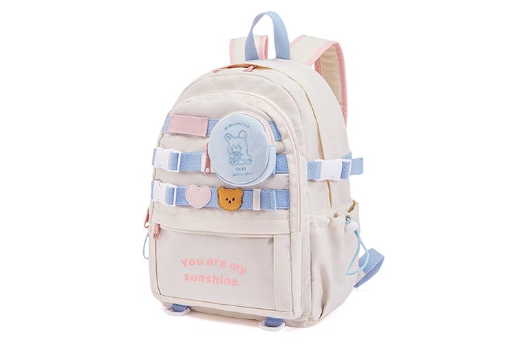 Рюкзак женский Sound For Life YM0423-01 сине-бело-розовый и жёлто-бело-фиолетовый