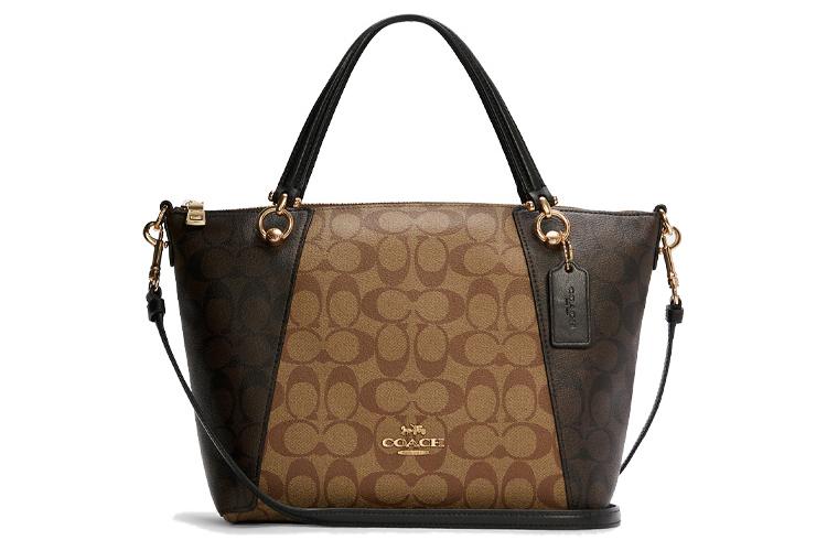 Кроссбоди-сумка женская COACH Kacey коричнево-черная мультицветная