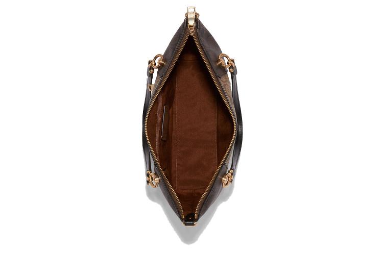 Кроссбоди-сумка женская COACH Kacey коричнево-черная мультицветная