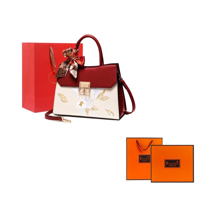 Сумка женская PAYOT PY1973 бордовая и экрю