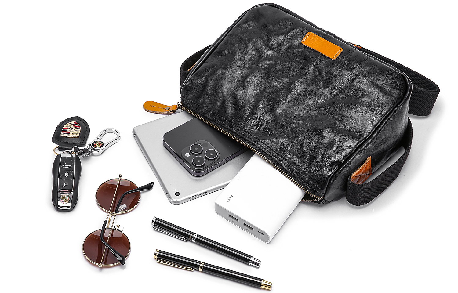 Кроссбоди-сумка мужская Ace Paul A-2418996 черная