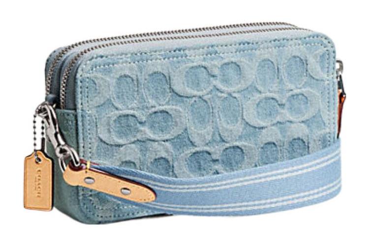 Сумка женская COACH Kira Camera Bag голубая