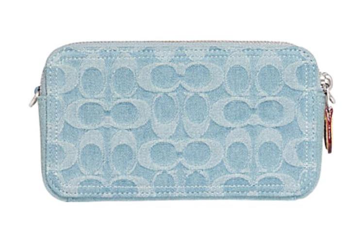 Сумка женская COACH Kira Camera Bag голубая