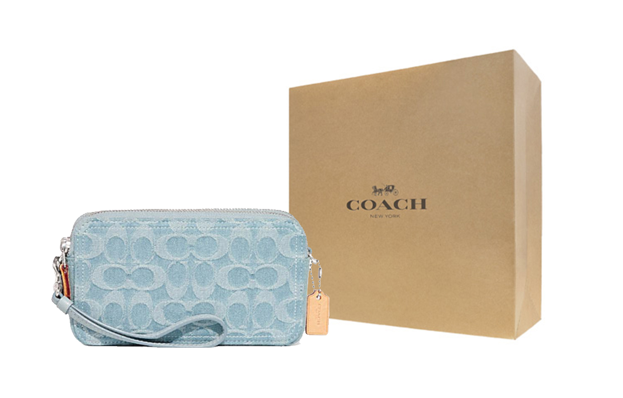 Сумка женская COACH Kira Camera Bag голубая