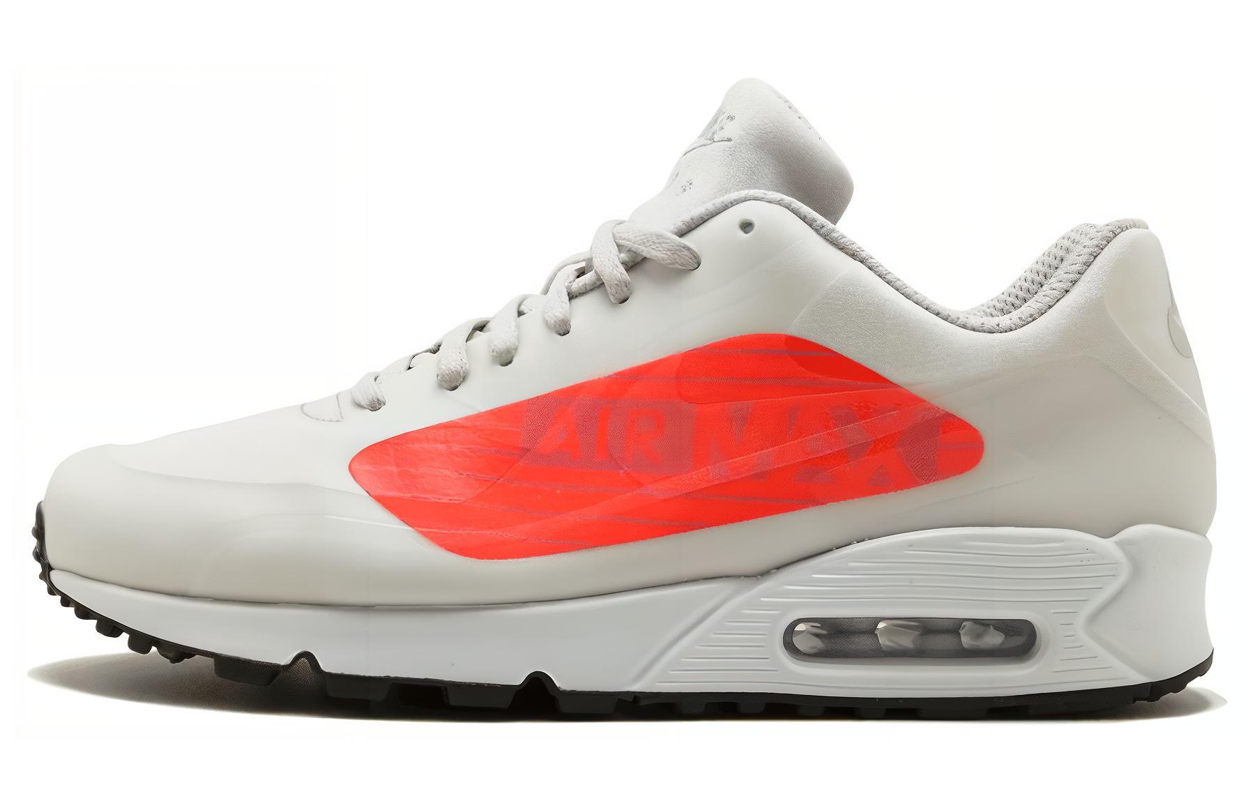 Кроссовки мужские Nike Air Max 90 NS GPX Big Logo белые-оранжевые, 42.5 EU