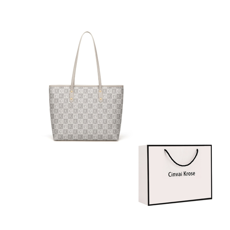 Сумка женская CinvaiKrose A195308B6878 серо-хаки (цвет: linen gray