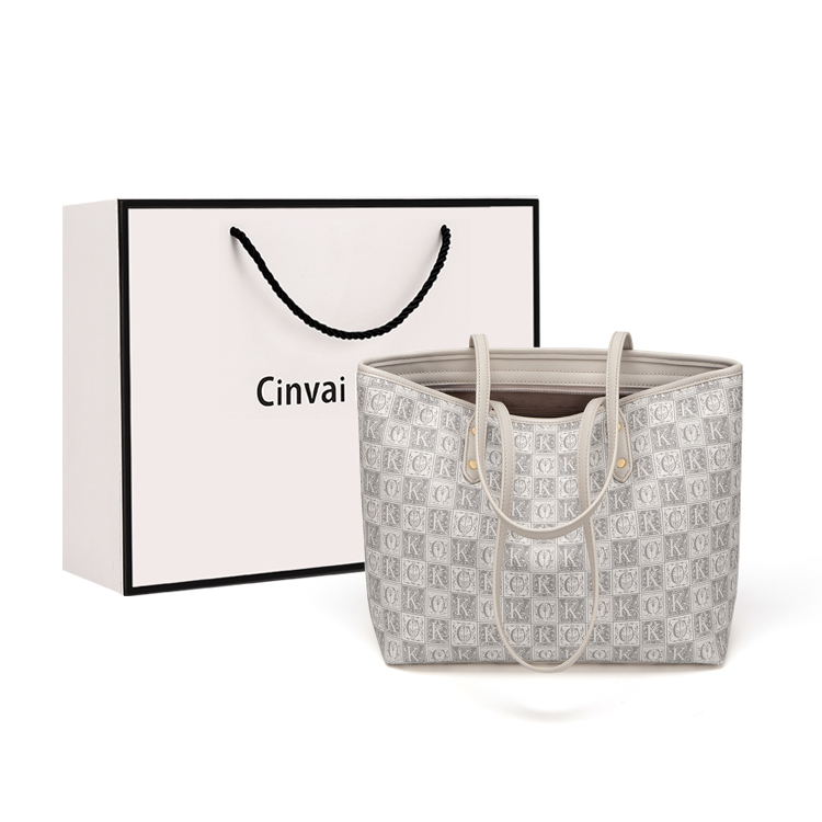 Сумка женская CinvaiKrose A195308B6878 серо-хаки (цвет: linen gray