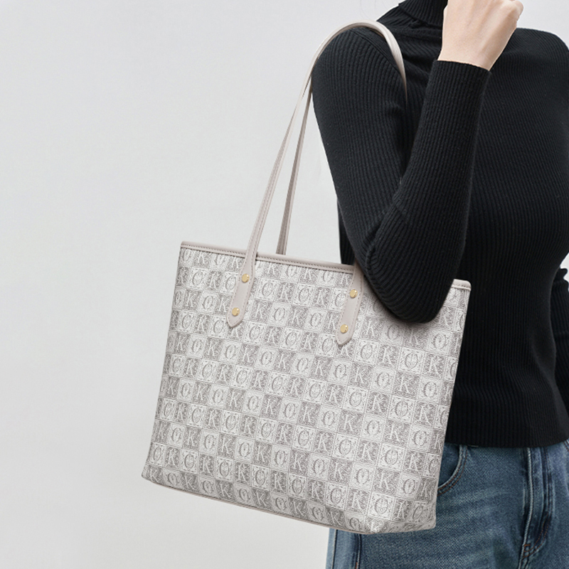 Сумка женская CinvaiKrose A195308B6878 серо-хаки (цвет: linen gray