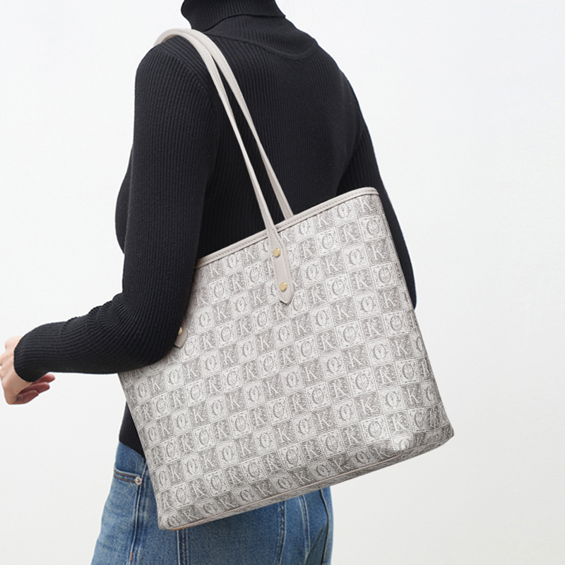 Сумка женская CinvaiKrose A195308B6878 серо-хаки (цвет: linen gray