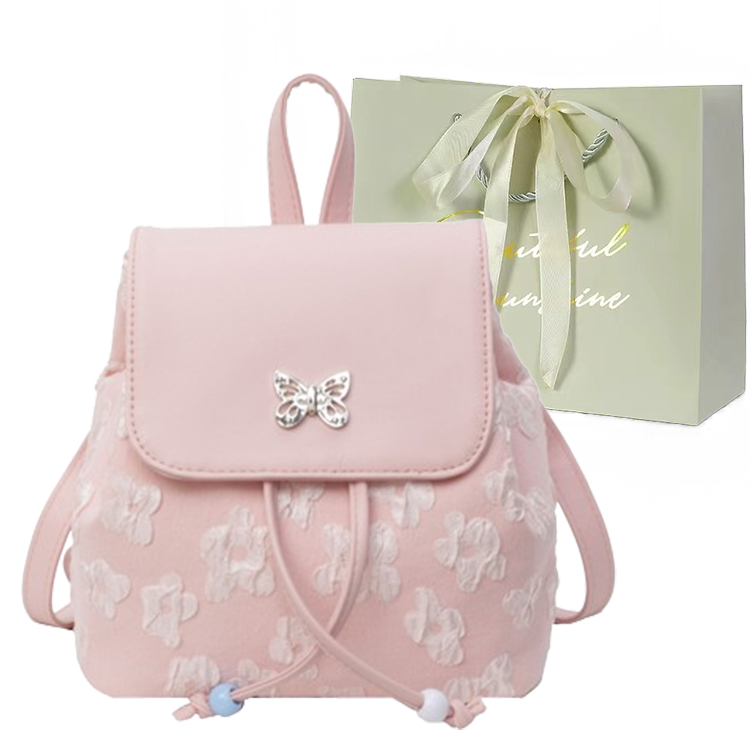 Рюкзак женский JIANGLIDA JLD-BMH-360 черный, экрю, синий, розовый