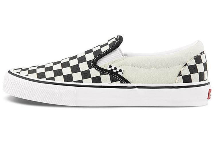 Слипоны унисекс Vans Skate Slip On черно-белые